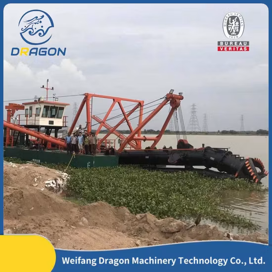 油圧ディーゼルエンジン/河川砂ポンプ浚渫装置/貯水池泥浚渫/カッター吸引砂浚渫機